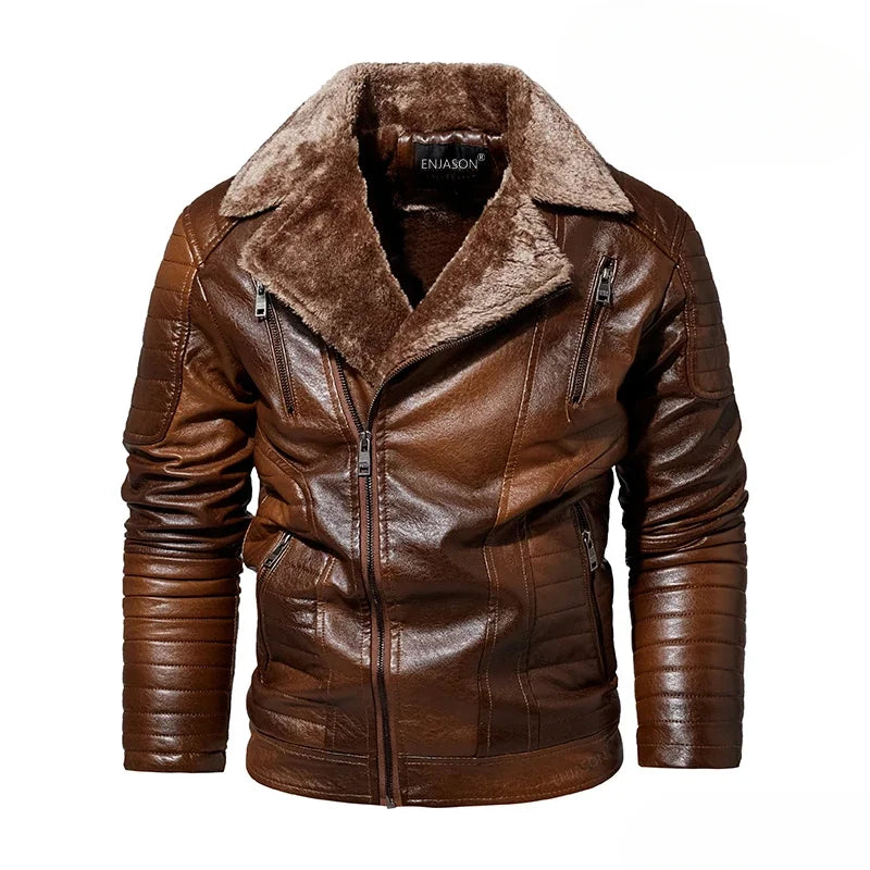 Mark Warmer Winter Lederjacke