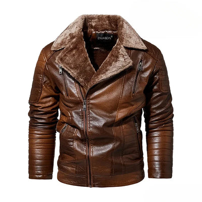 Mark Warmer Winter Lederjacke