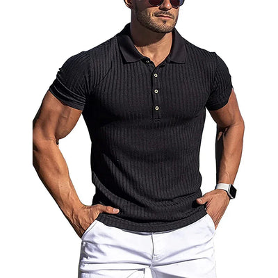 Elegantes gestreiftes Poloshirt