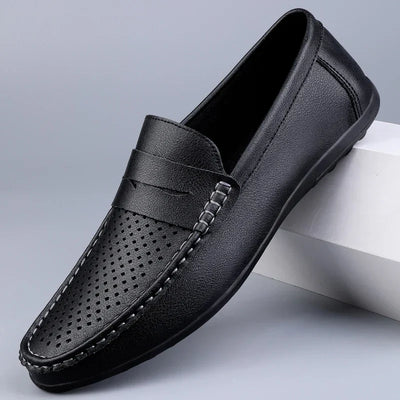 Klassische italienische Leder-Loafers