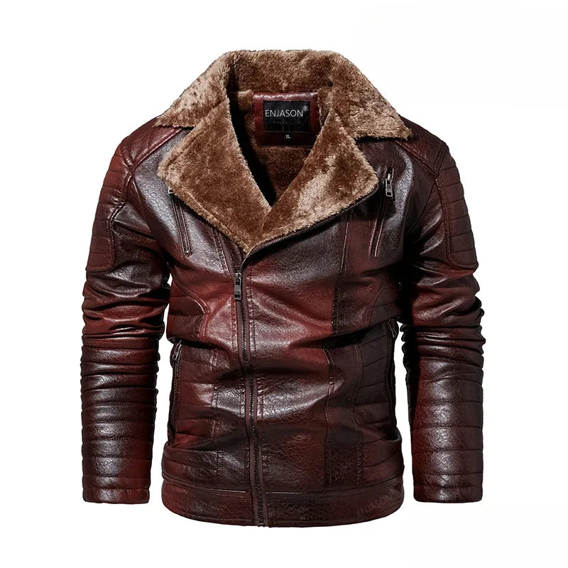 Mark Warmer Winter Lederjacke