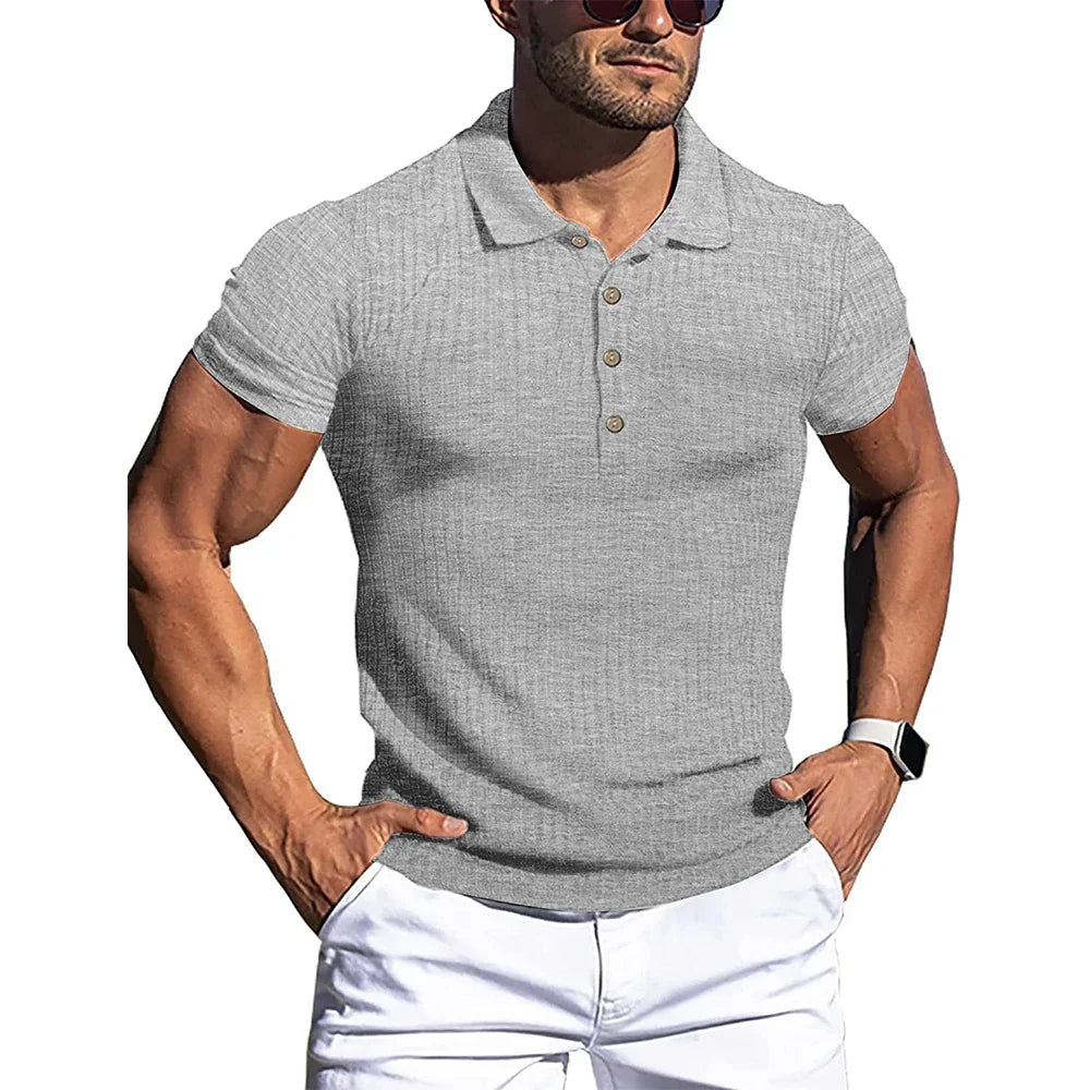 Elegantes gestreiftes Poloshirt