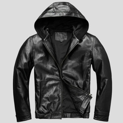 Die Finn Kapuzen Ledetjacke