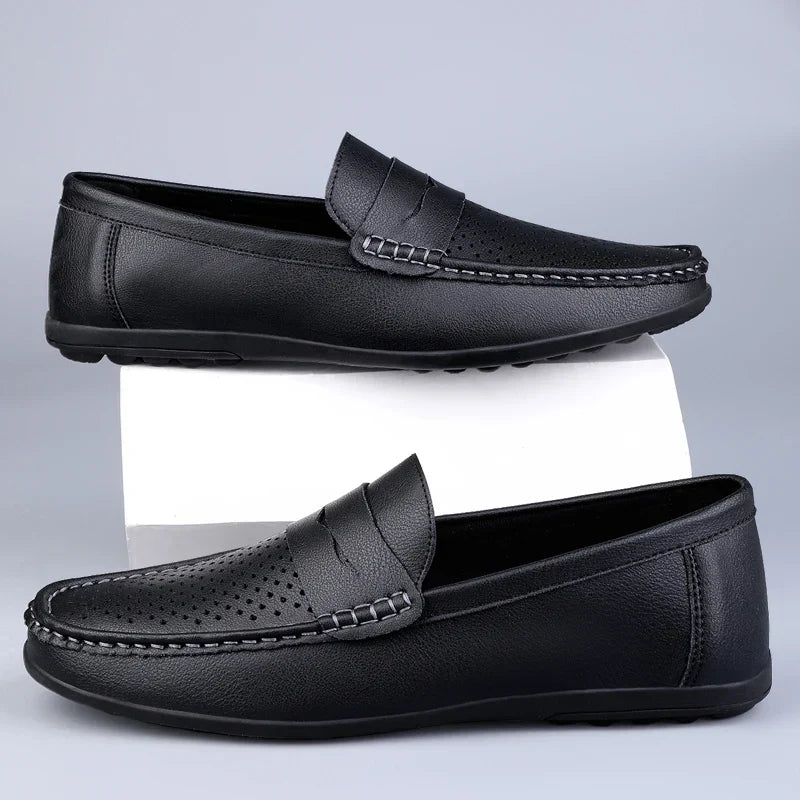 Klassische italienische Leder-Loafers