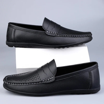 Klassische italienische Leder-Loafers