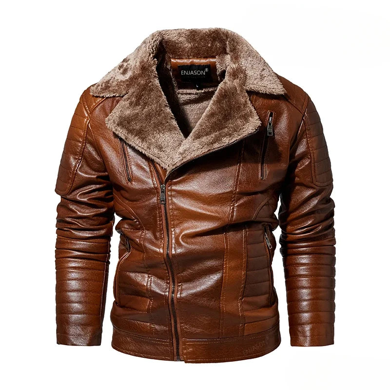 Mark Warmer Winter Lederjacke