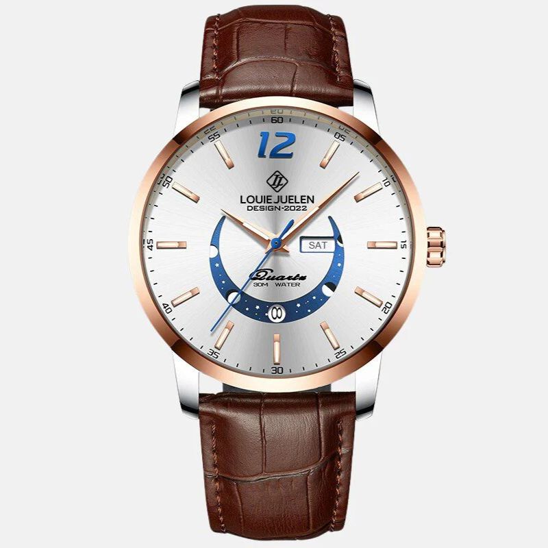 Elegante Uhr mit Mondphase