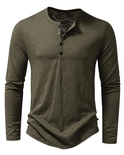 Baumwoll-Poloshirt mit langen Ärmeln