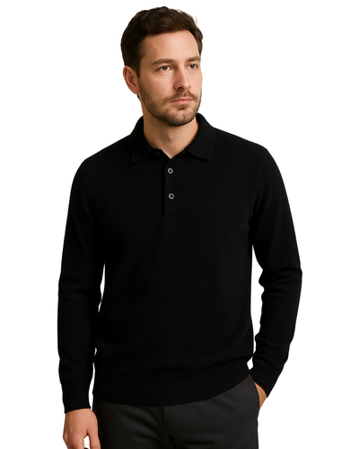 100% Kaschmir Poloshirt