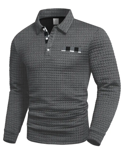 Ripp-Polo-Pullover