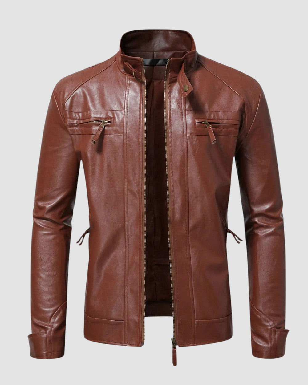 Elegante Herren Lederjacke