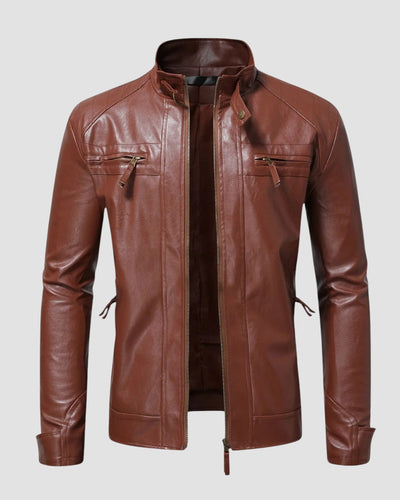 Elegante Herren Lederjacke