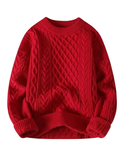 Kabelstrickpullover