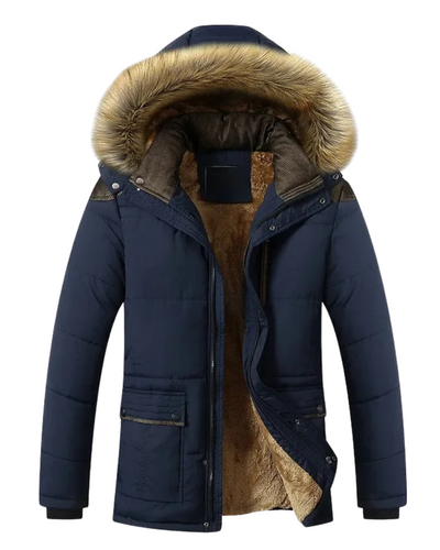 Elegante gepolsterte Fleece-Winterjacke