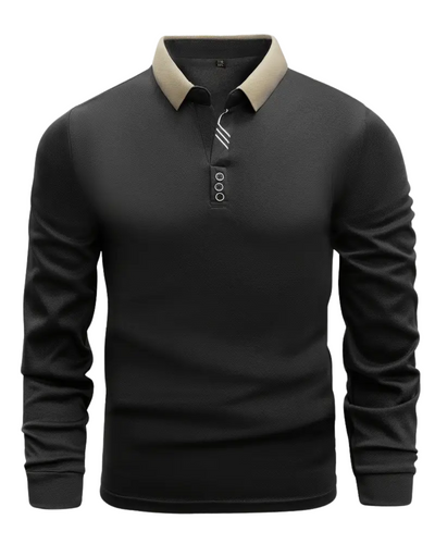 Leichter Poloshirt-Pullover