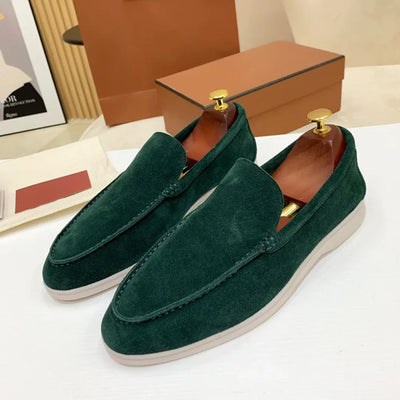 Klassische Wildleder Loafers