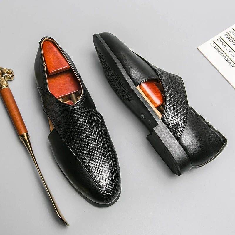 Vintage Leder Loafers