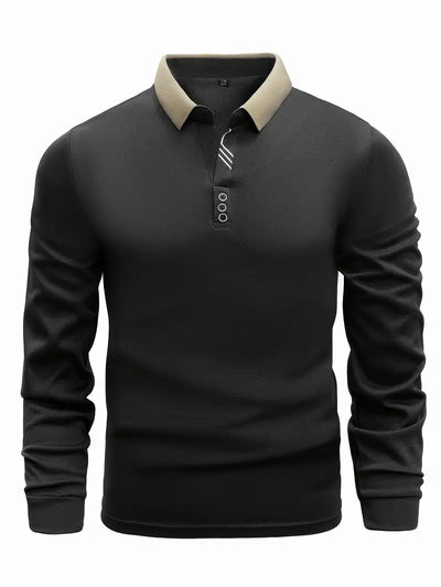 Leichter Poloshirt-Pullover