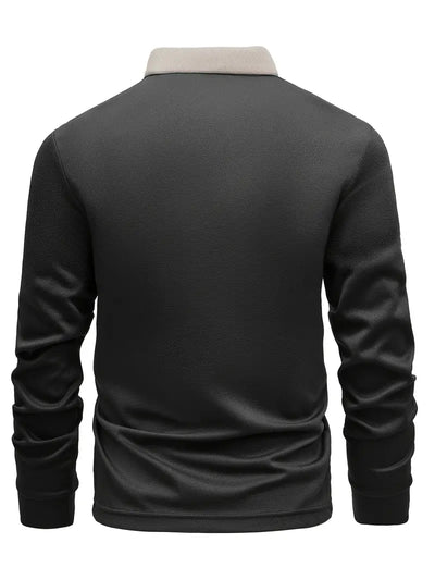 Leichter Poloshirt-Pullover