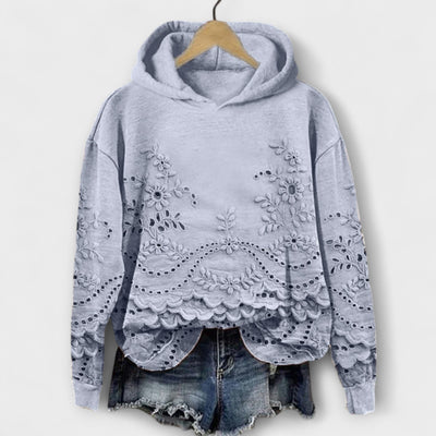 Grace – Vintage Hoodie mit Blumenprint