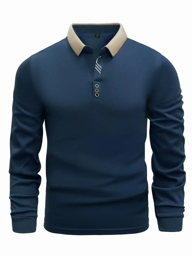 Leichter Poloshirt-Pullover