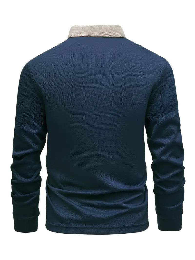 Leichter Poloshirt-Pullover