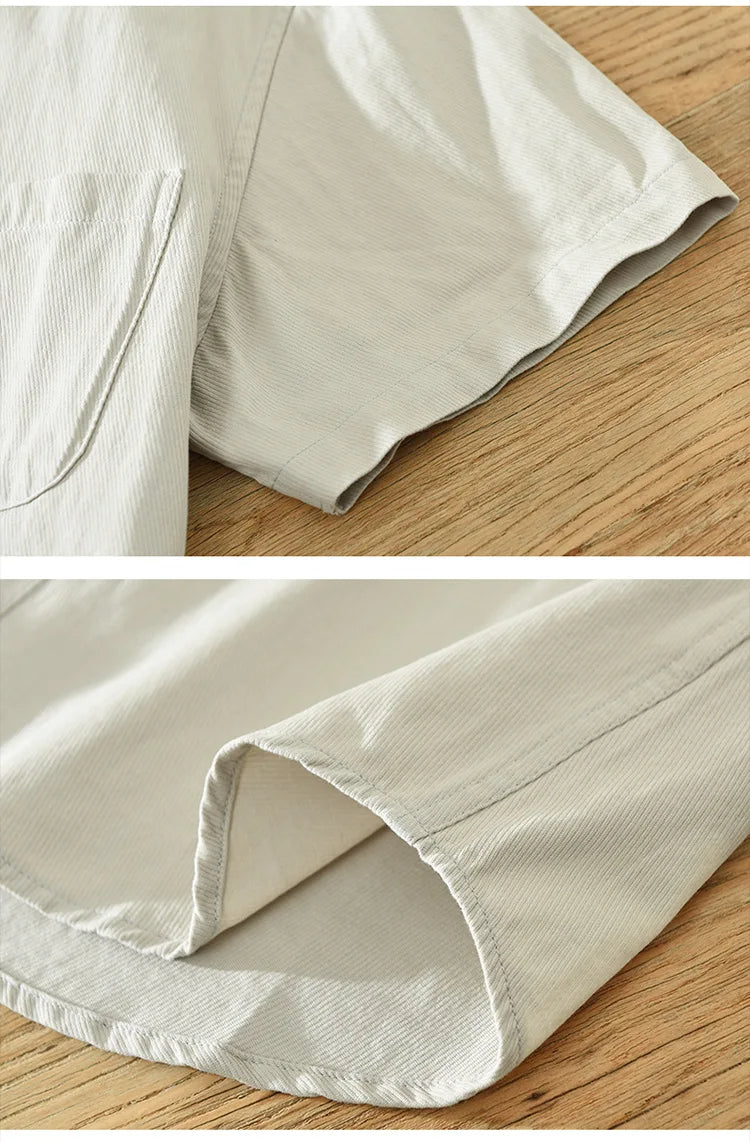 Baumwollhemd mit kurzen Ärmeln