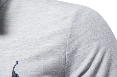 Lässiges Poloshirt mit langen Ärmeln