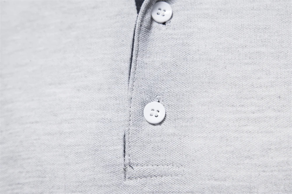 Lässiges Poloshirt mit langen Ärmeln