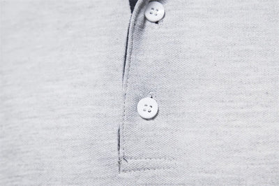 Lässiges Poloshirt mit langen Ärmeln