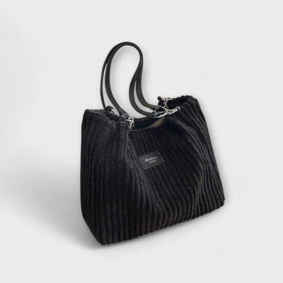 Lora. - Weiche Cord-Schultertasche