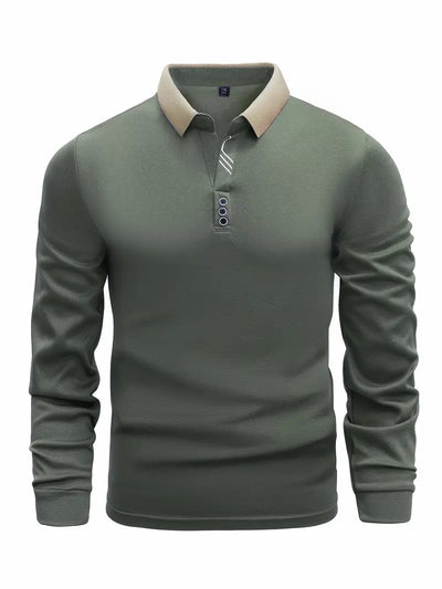 Leichter Poloshirt-Pullover