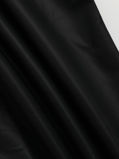 Berta Lederlook Leggings schwarz