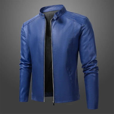Elegante Herren Biker Lederjacke