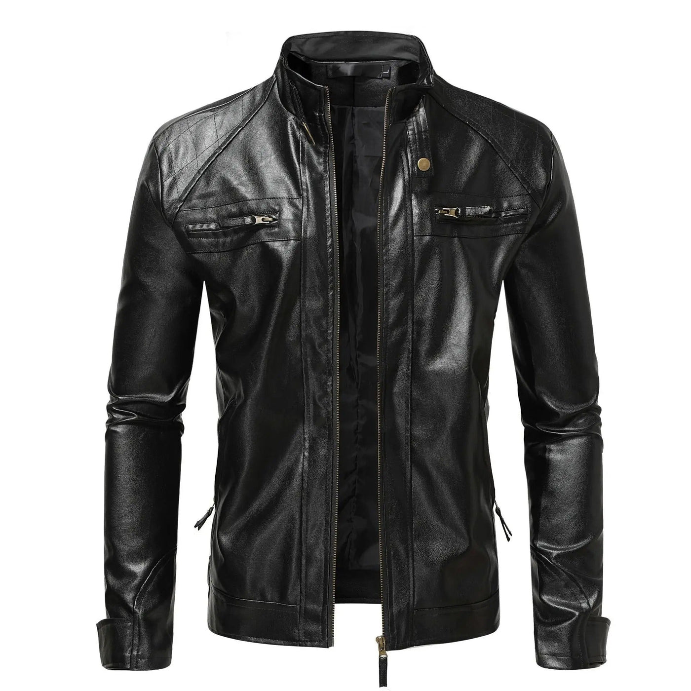 Elegante Herren Lederjacke