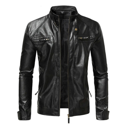 Elegante Herren Lederjacke