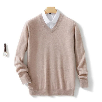 Eleganter Pullover mit V-Ausschnitt