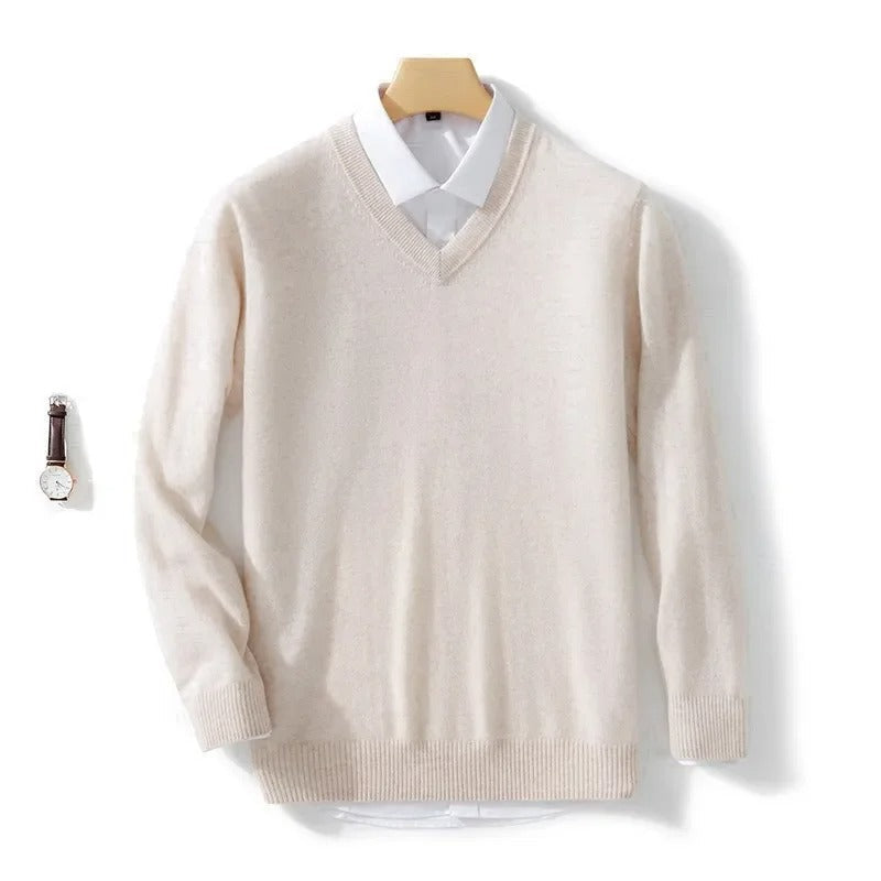 Eleganter Pullover mit V-Ausschnitt