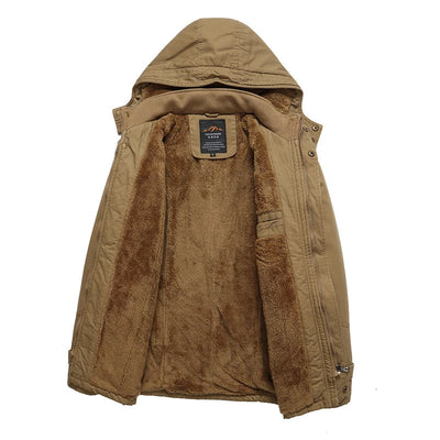 Elegante Baumwoll-Winterjacke mit Steppung