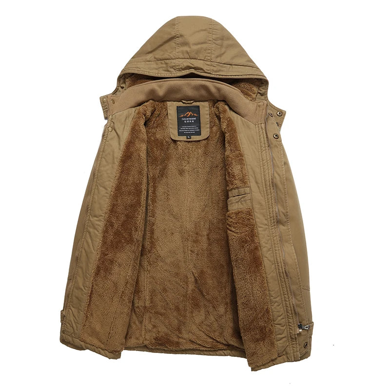 Elegante wattierte Winterjacke aus Baumwolle