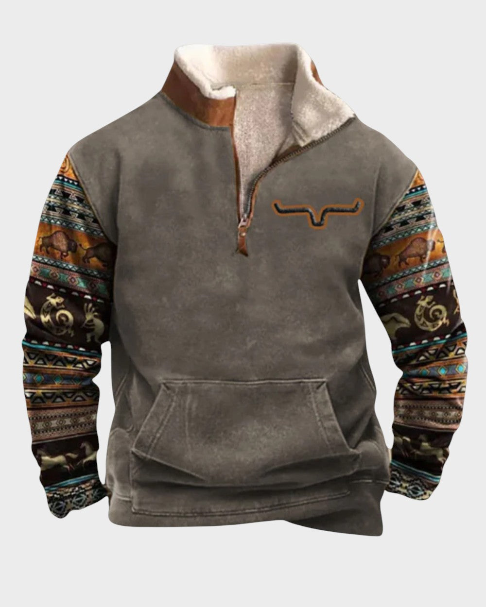 Lukas Vintage-Reißverschluss-Pullover