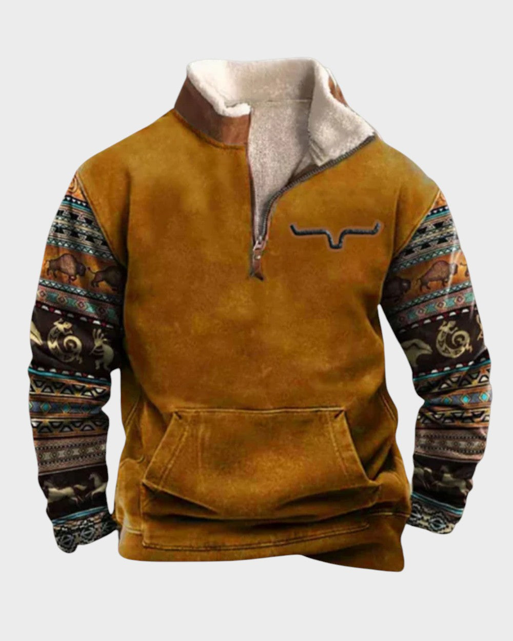 Finn Vintage Reißverschluss-Pullover