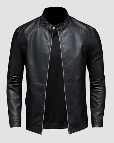 Klassische Lederjacke