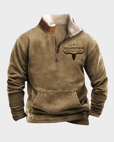 Lukas Retro-Zip-Pullover