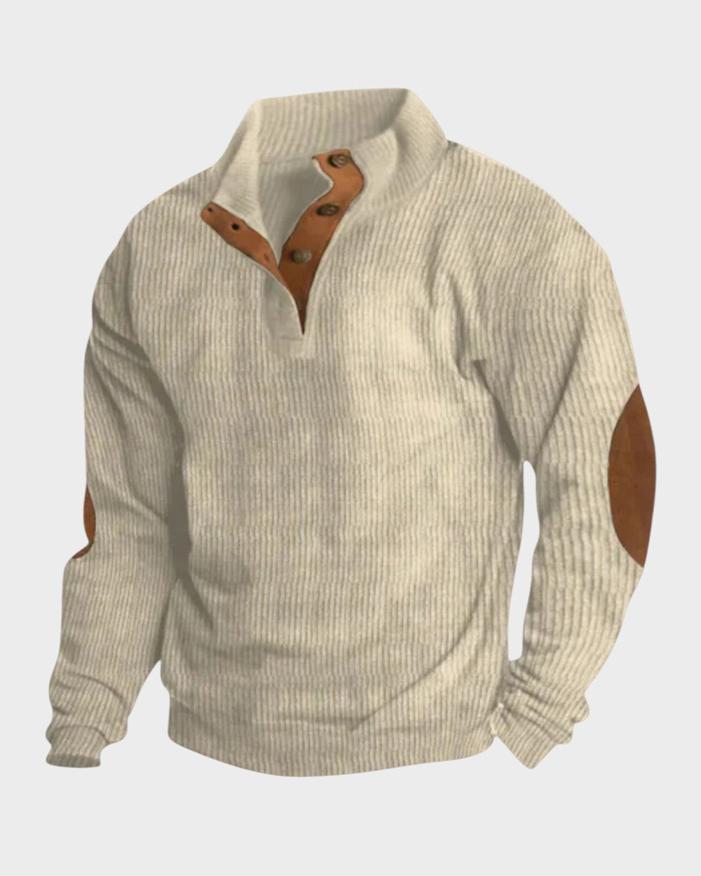 Retro-Reißverschluss-Pullover