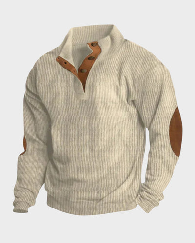 Retro-Reißverschluss-Pullover