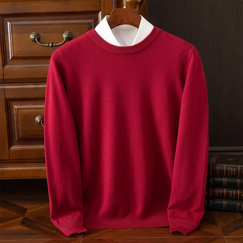 Eleganter Wollpullover