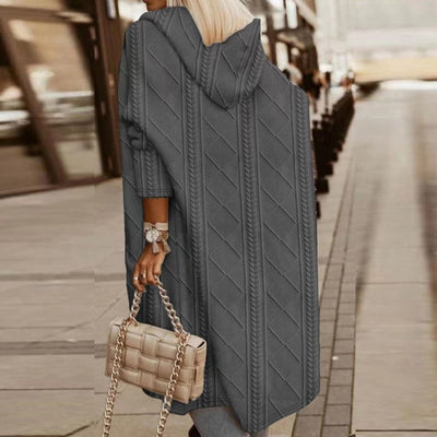 Jelone - Langer Kapuzen-Cardigan